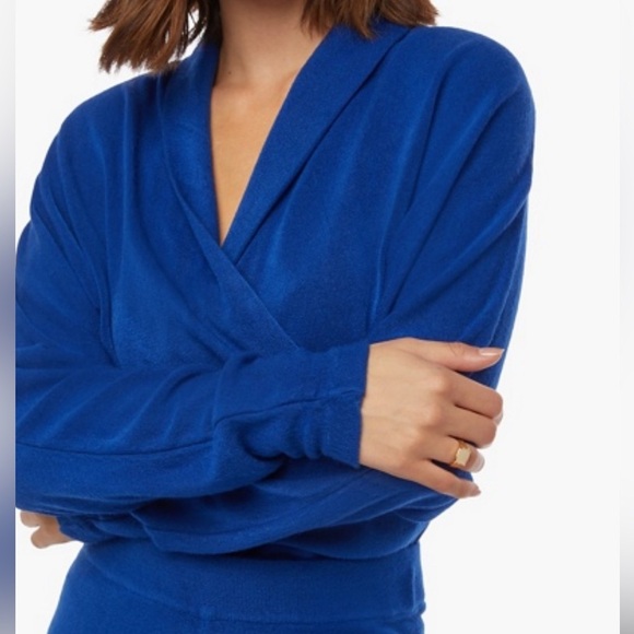 Cross Front Sweater + Sweater Palazzo Pants - 2 Piece Set - Picture 4 of 8